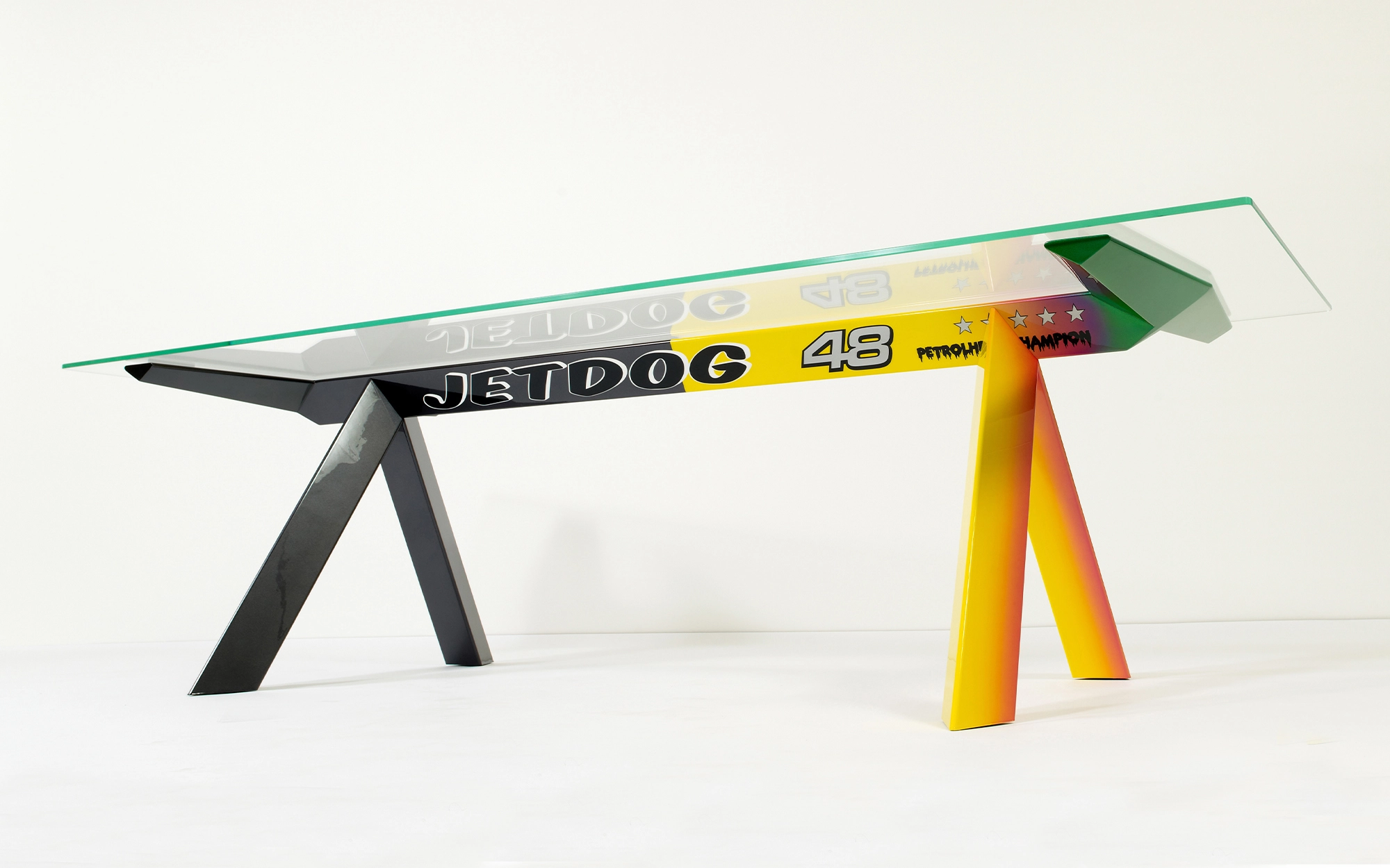 Jetdog Table - Konstantin Grcic - Mirror - Galerie kreo