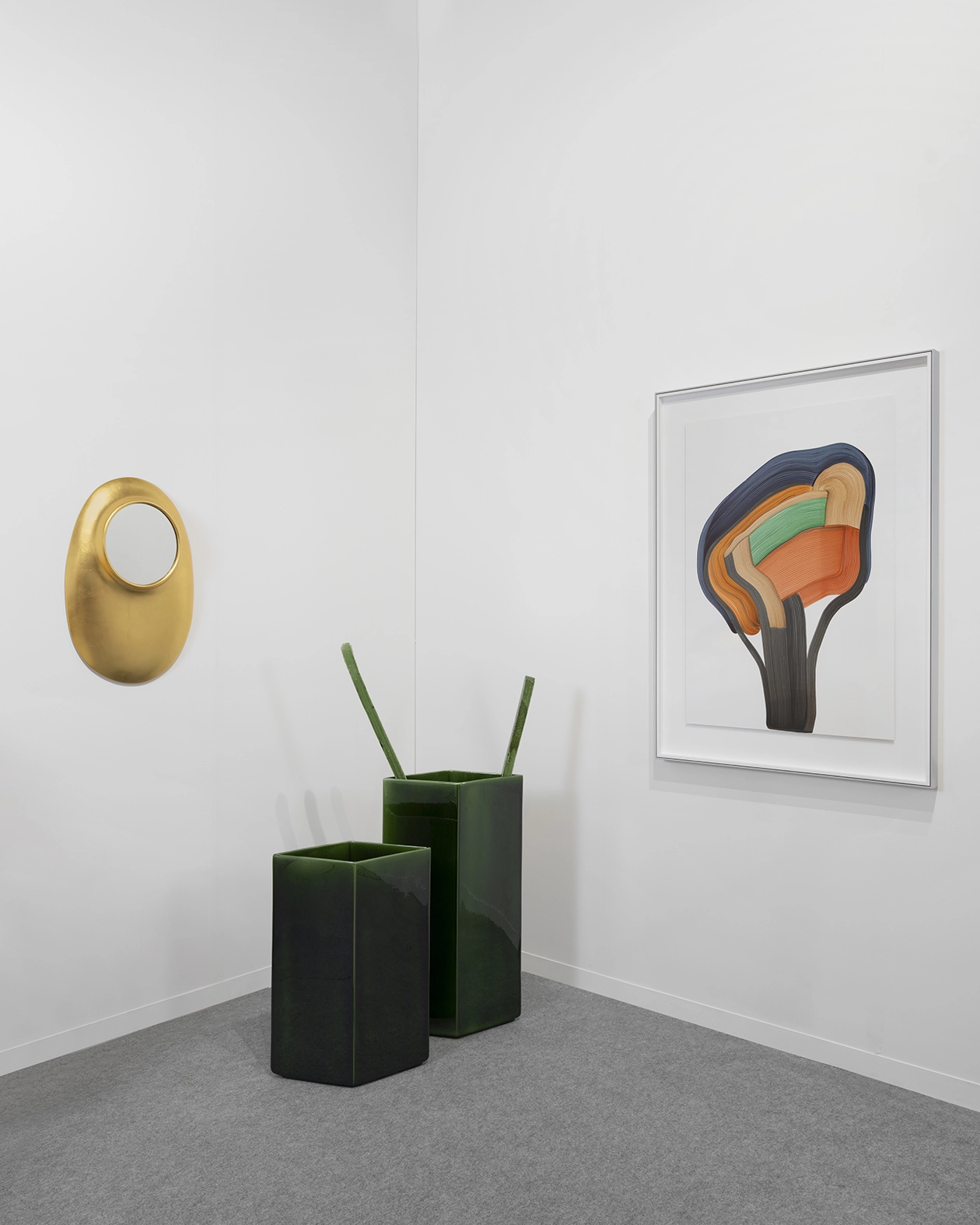 Vase Losange 67 green - Ronan & Erwan Bouroullec - Vase - Galerie kreo