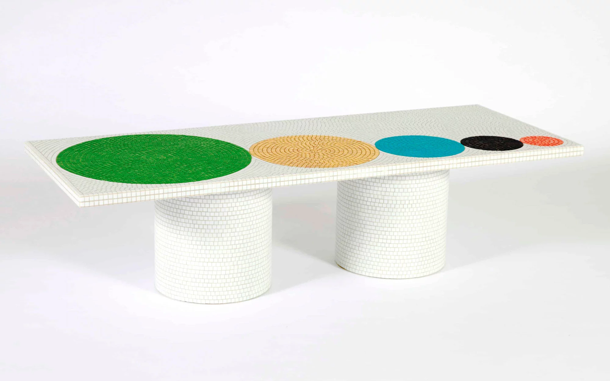 Crescendo White Coffee Table - Pierre Charpin - Art and Drawing - Galerie kreo