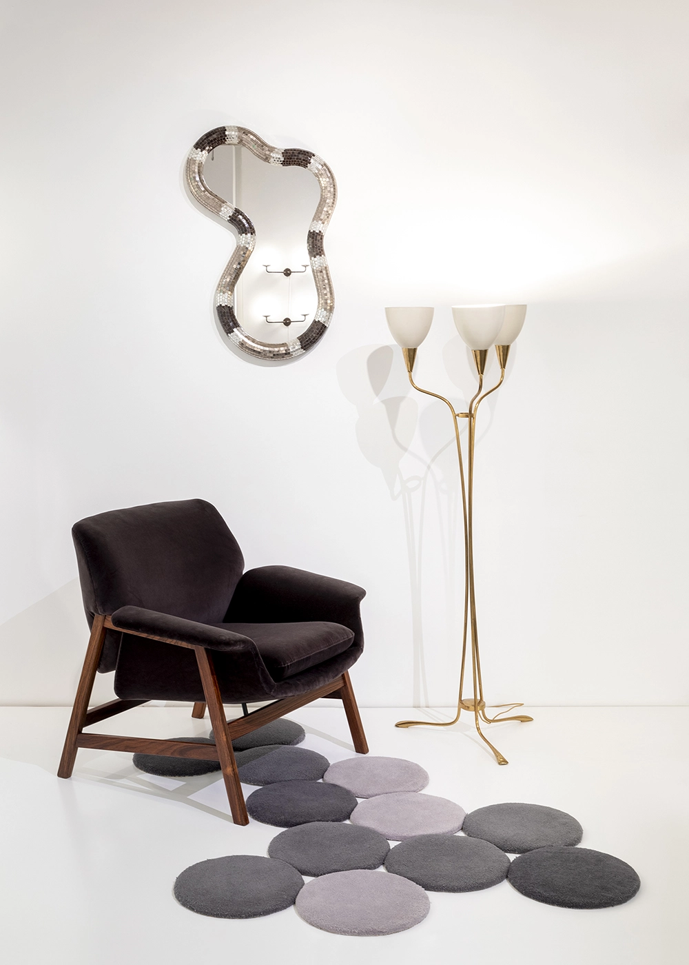 Grey Grappe Carpet  - Ronan & Erwan Bouroullec - Carpet - Galerie kreo