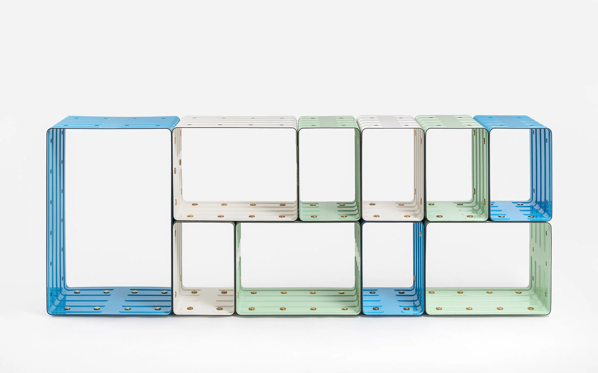 Quobus 1,3,6 multicolored - Marc Newson - Bookshelf - Galerie kreo