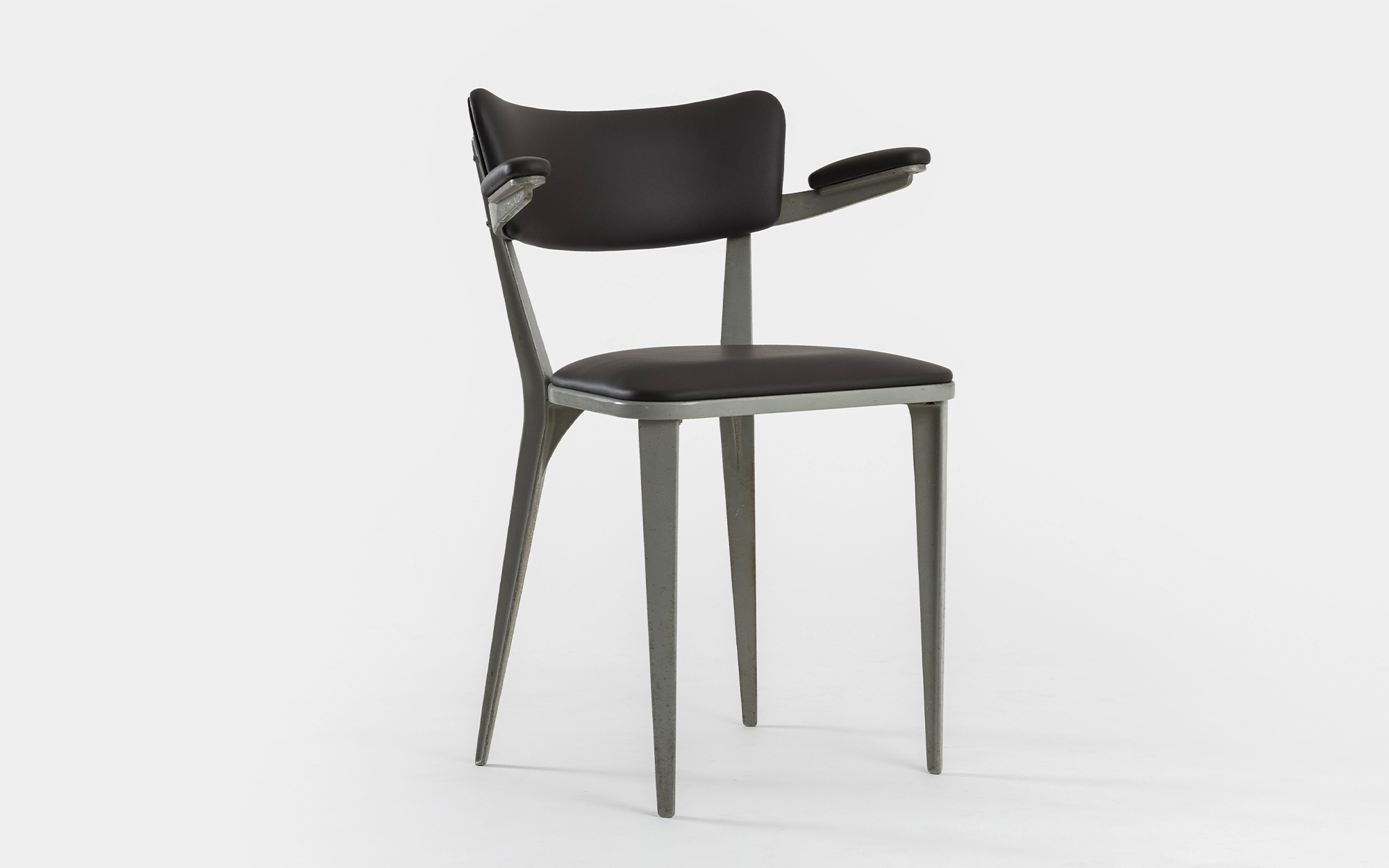B3 Armchair (brown) - Ernest Race - seating chair- Galerie kreo
