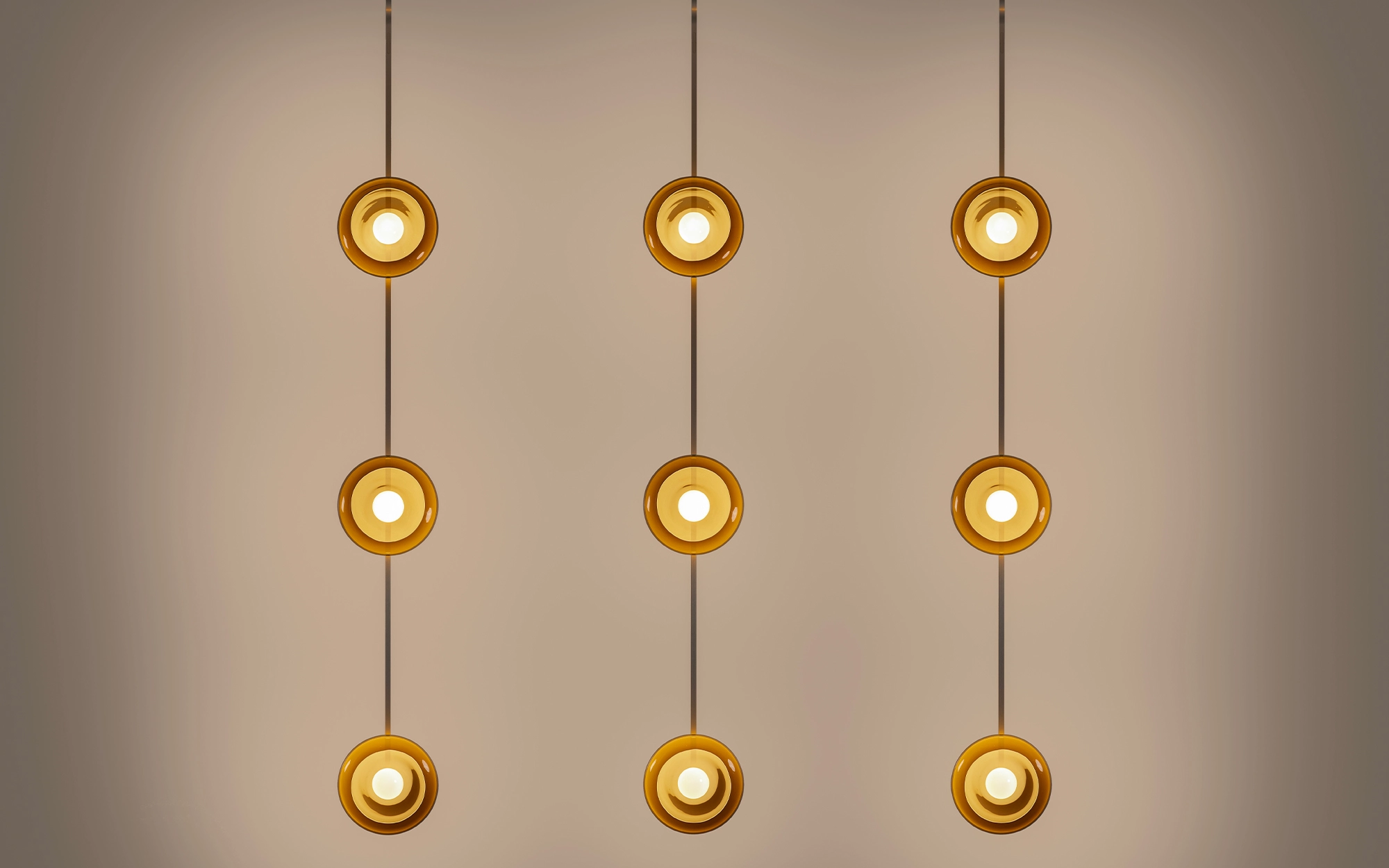 Clair-obscur MULTIPLE AMBER - Ronan Bouroullec - ceiling-light - Galerie kreo