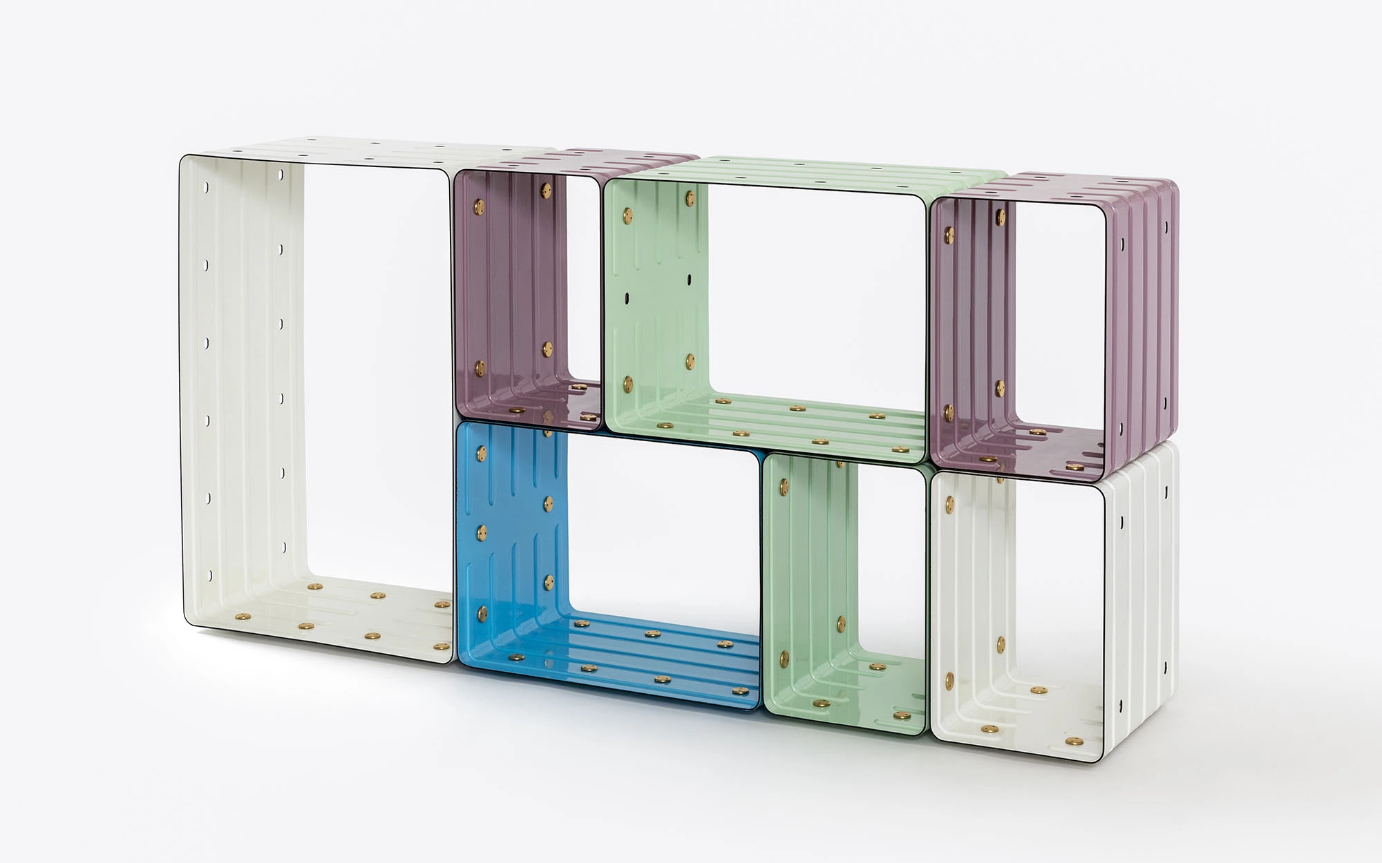 Quobus 1,2,4 multicolored - Marc Newson - Bookshelf - Galerie kreo
